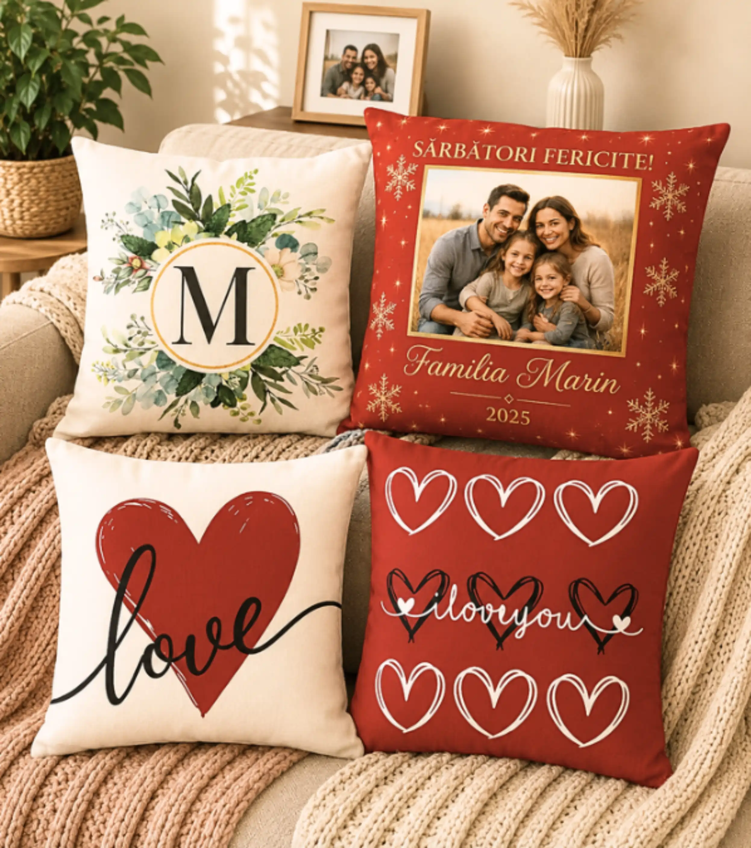 Perne și textile personalizate pentru casă