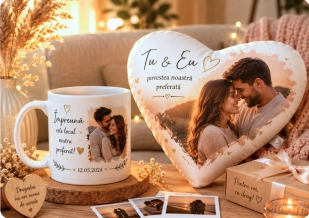 Cadouri personalizate cu fotografii, căni, tricouri, perne și alte produse imprimate