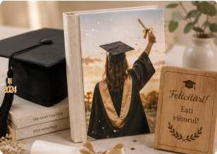 Cadouri și albume foto personalizate pentru ceremonia de absolvire