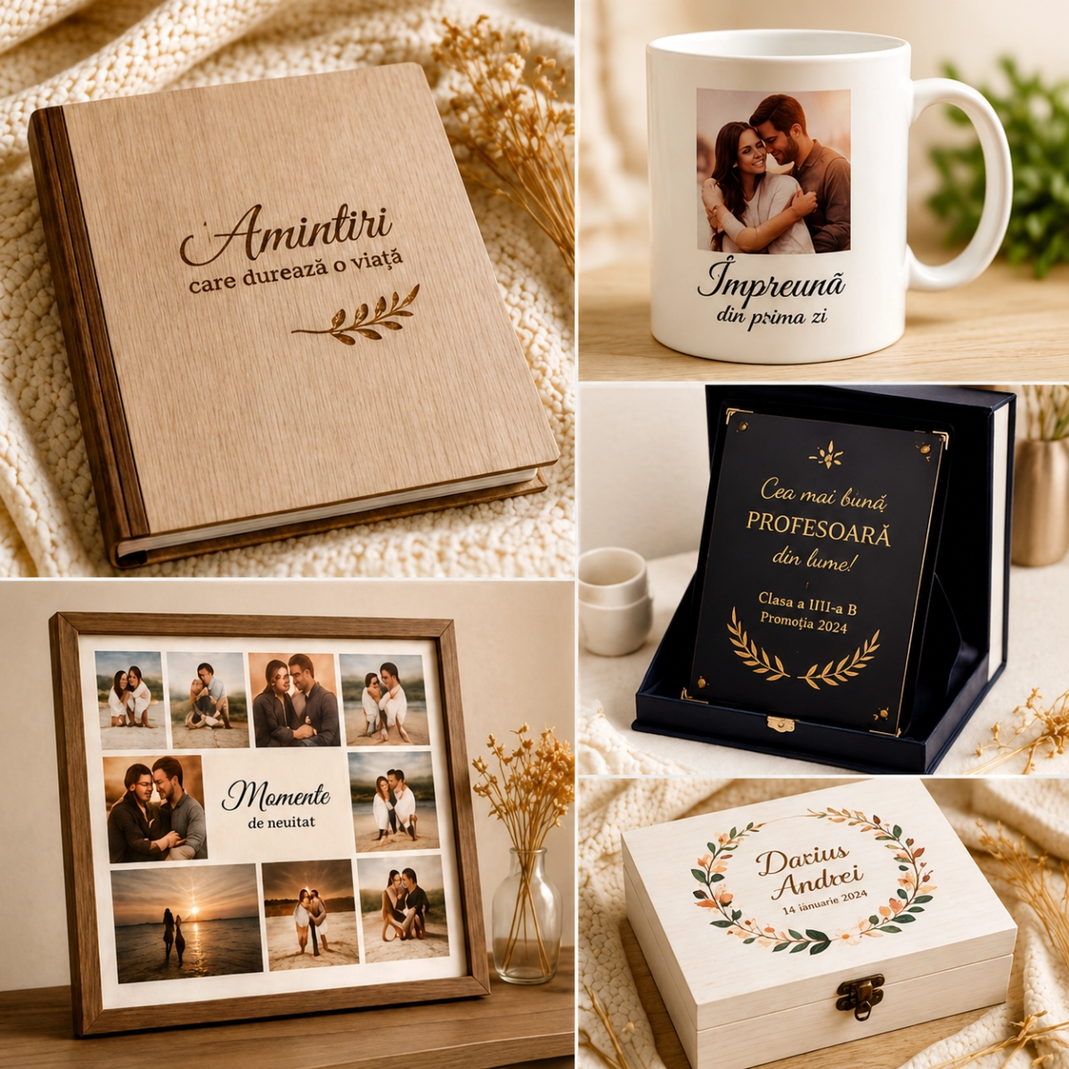 Produse personalizate create pentru momentele care contează