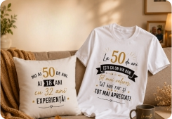 Tricouri și perne personalizate cu fotografii și mesaje