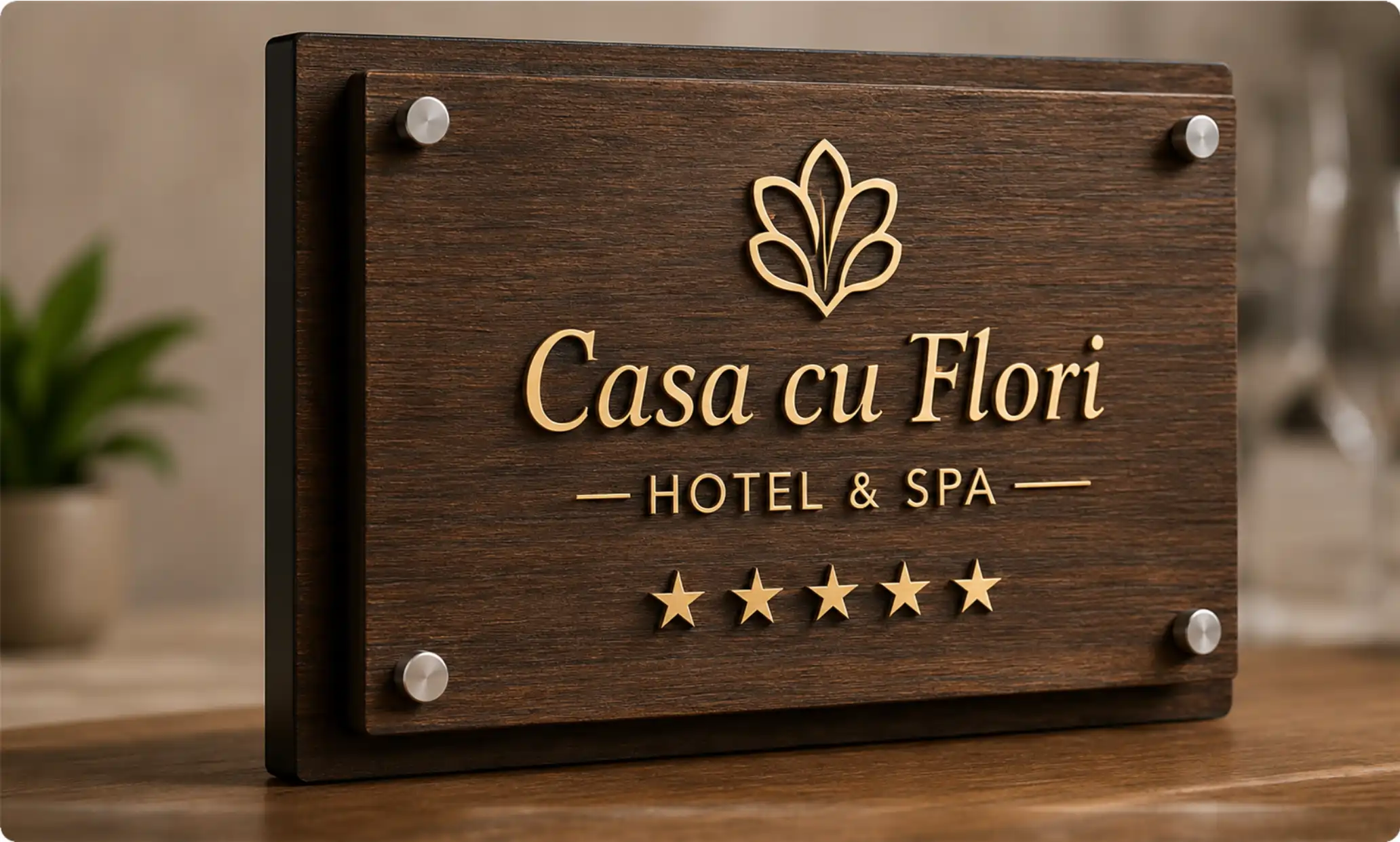 Plachete și panouri personalizate pentru spații HoReCa
