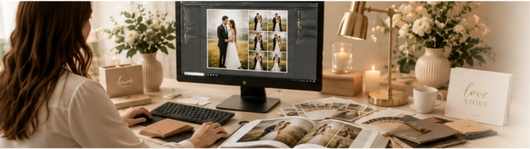 Personalizare produse foto pentru nuntă — design realizat după fotografiile voastre