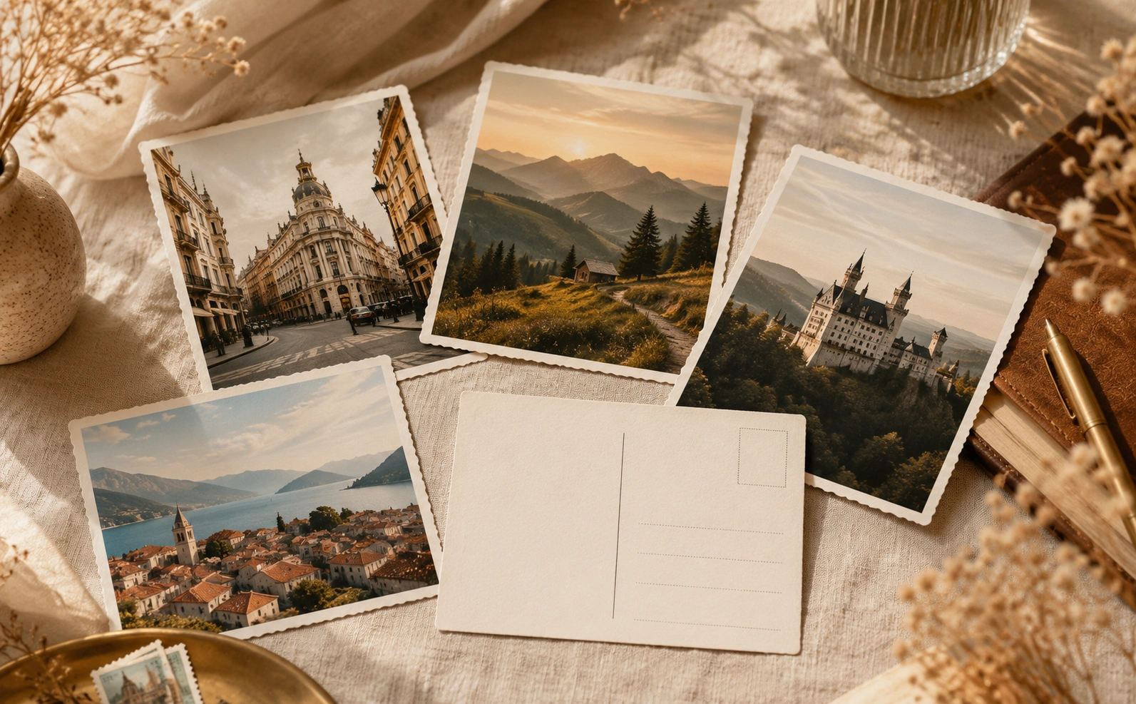 Cărți poștale și vederi personalizate cu fotografii