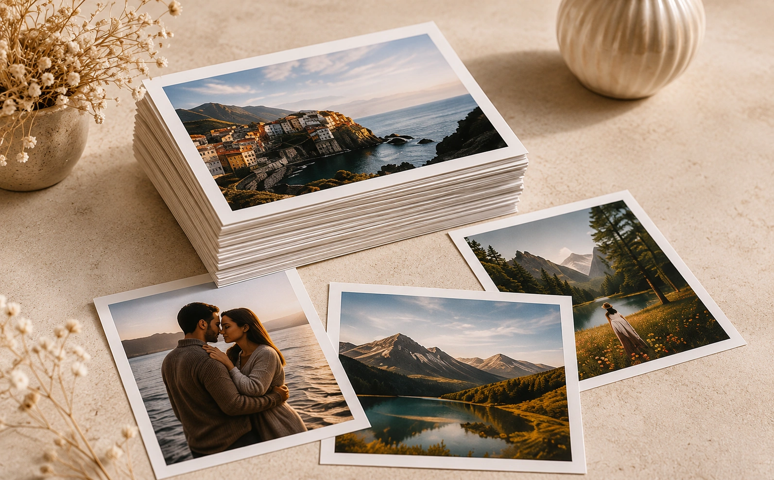 Fotografii printate personalizate pe hârtie premium